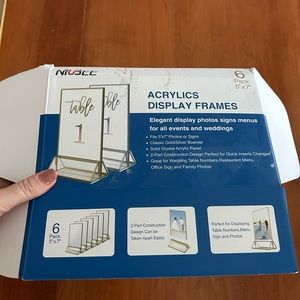 Acrylic Frames - 2 packs of 6